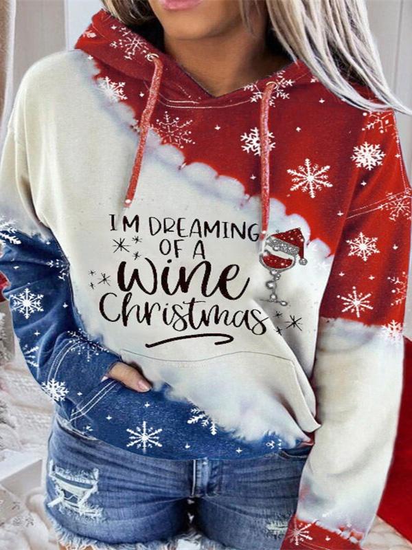 Women's Hoodies Christmas Print Pocket Drawstring Casual Hoodie - Hoodies - INS | Online Fashion Free Shipping Clothing, Dresses, Tops, Shoes - 01/12/2021 - 20-30 - color-black