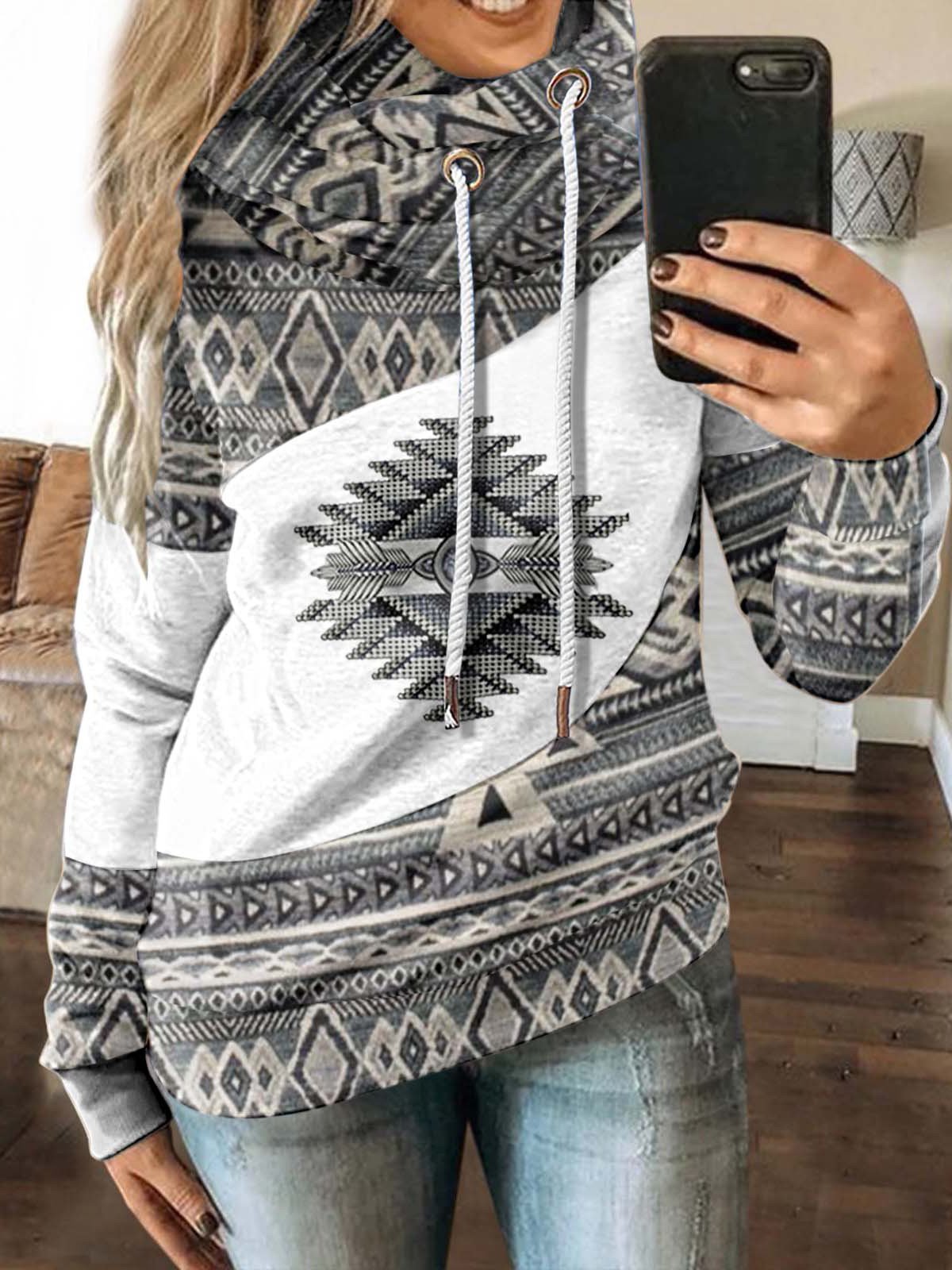 Women's Hoodies Graphic Printing Long Sleeve Thickened Fleece Hoodie - Hoodies - INS | Online Fashion Free Shipping Clothing, Dresses, Tops, Shoes - 20-30 - 23/10/2021 - color-black