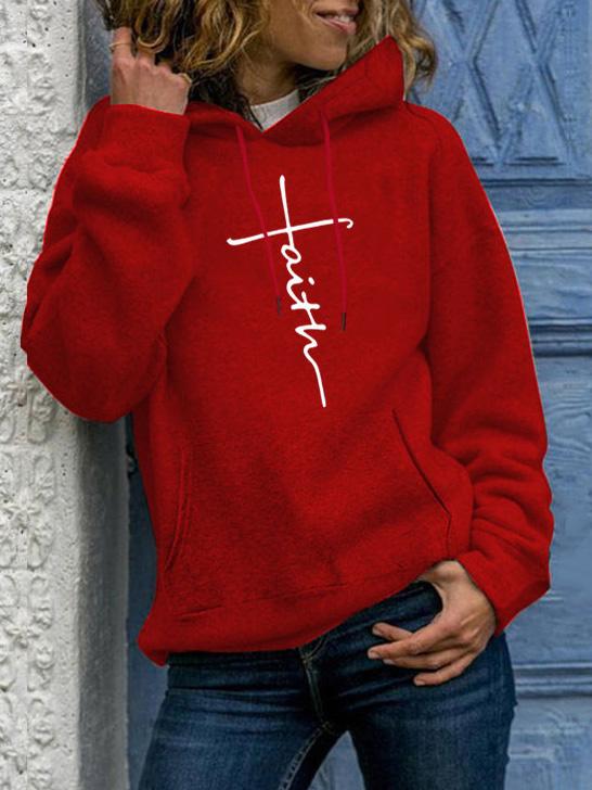 Women's Hoodies Letter Print Drawstring Long Sleeve Hoodie - Hoodies - INS | Online Fashion Free Shipping Clothing, Dresses, Tops, Shoes - 10-20 - 16/09/2021 - Category_Hoodies