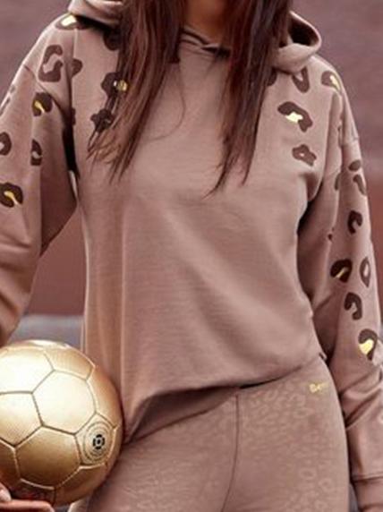 Women's Hoodies Loose Leopard Print Long Sleeve Hoodie - Hoodies - INS | Online Fashion Free Shipping Clothing, Dresses, Tops, Shoes - 20-30 - 22/11/2021 - color-black