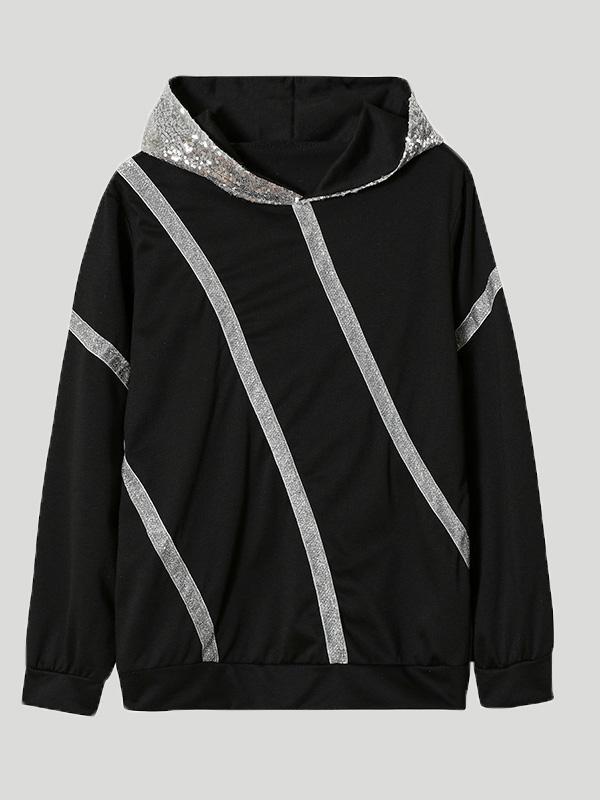 Women's Hoodies Loose Sequined Long Sleeve Hoodie - Hoodies - INS | Online Fashion Free Shipping Clothing, Dresses, Tops, Shoes - 20-30 - 21/08/2021 - Category_Hoodies