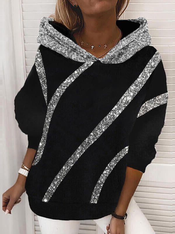 Women's Hoodies Loose Sequined Long Sleeve Hoodie - Hoodies - INS | Online Fashion Free Shipping Clothing, Dresses, Tops, Shoes - 20-30 - 21/08/2021 - Category_Hoodies