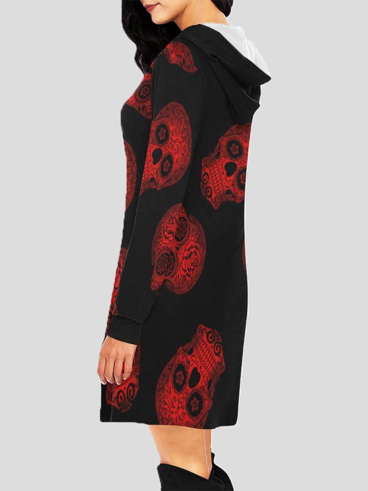 Women's Hoodies Small Skull Pocket Drawstring Long Sleeve Hooded - Hoodies - INS | Online Fashion Free Shipping Clothing, Dresses, Tops, Shoes - 20-30 - 24/08/2021 - Category_Hoodies