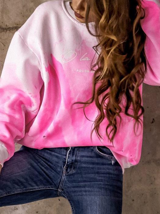 Women's Hoodies Tie-Dye Printed Long Sleeve Round Neck Hoodies - Hoodies - INS | Online Fashion Free Shipping Clothing, Dresses, Tops, Shoes - 11/08/2021 - 20-30 - Category_Hoodies