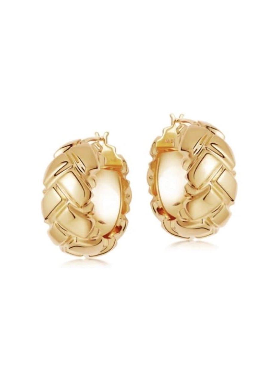 Women's hoop gold earrings - INS | Online Fashion Free Shipping Clothing, Dresses, Tops, Shoes