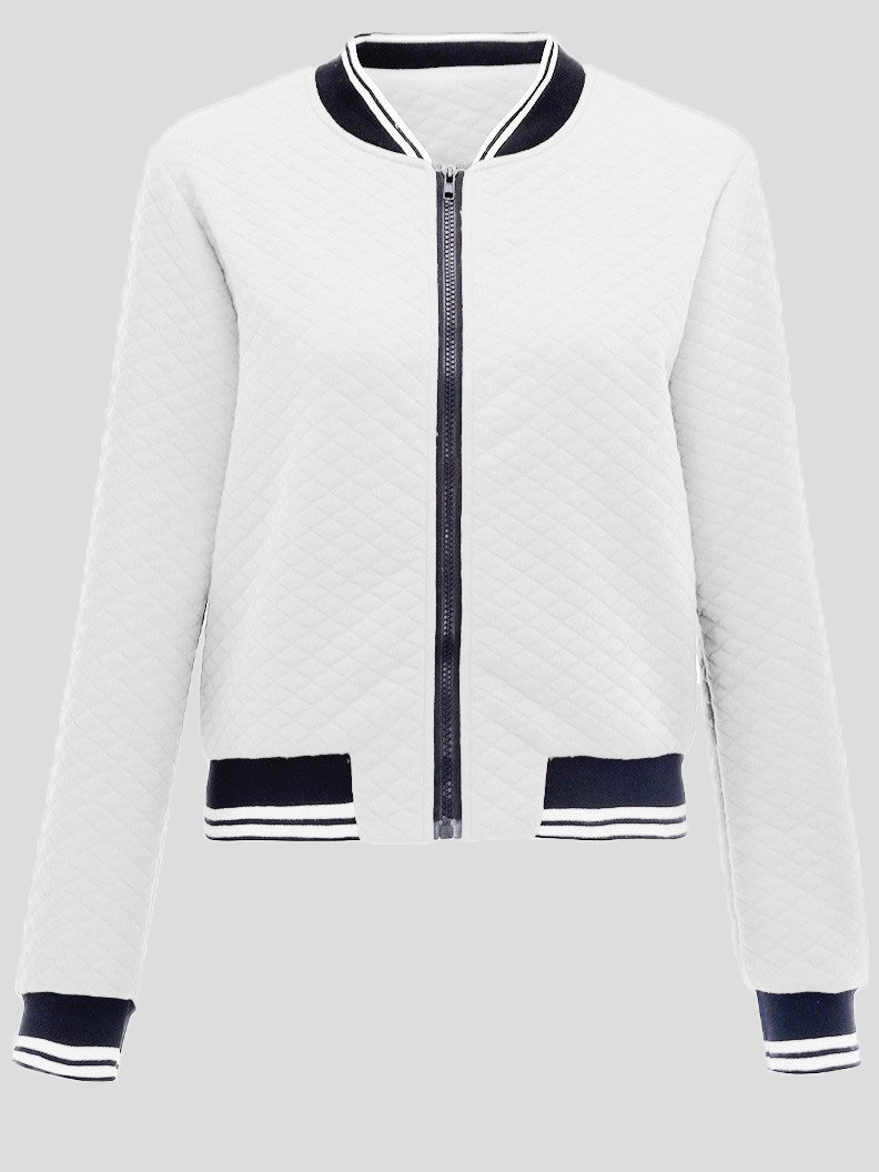 Women's Jackets Zipper Baseball Uniform Long Sleeve Short Jacket - Coats & Jackets - Instastyled | Online Fashion Free Shipping Clothing, Dresses, Tops, Shoes - 18/01/2022 - 30-40 - Coats & Jackets