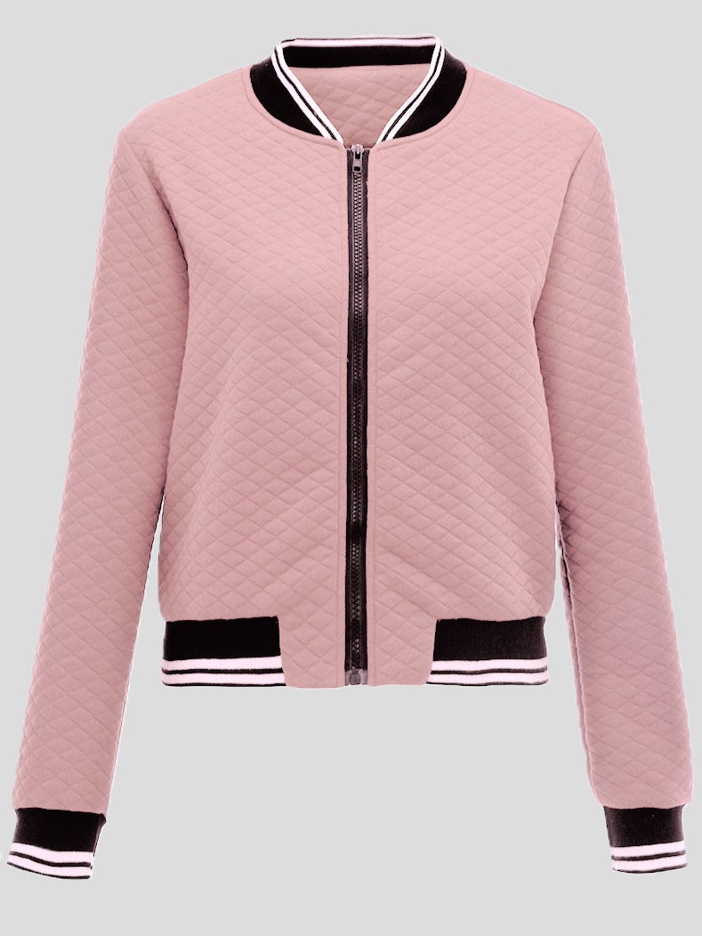 Women's Jackets Zipper Baseball Uniform Long Sleeve Short Jacket - Coats & Jackets - Instastyled | Online Fashion Free Shipping Clothing, Dresses, Tops, Shoes - 18/01/2022 - 30-40 - Coats & Jackets