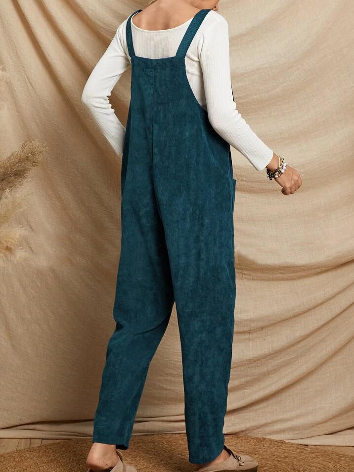 Women's Jumpsuits Casual Solid Corduroy Pocket Suspenders Jumpsuit - Jumpsuits & Rompers - INS | Online Fashion Free Shipping Clothing, Dresses, Tops, Shoes - 20-30 - 26/10/2021 - Bottoms