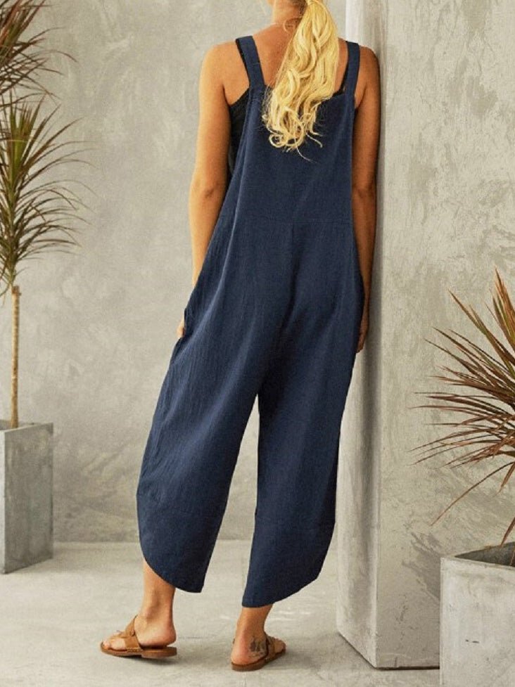 Women's Jumpsuits Casual Solid Pocket Bib Jumpsuit - Jumpsuits - Instastyled | Online Fashion Free Shipping Clothing, Dresses, Tops, Shoes - 20-30 - 25/02/2022 - Bottoms