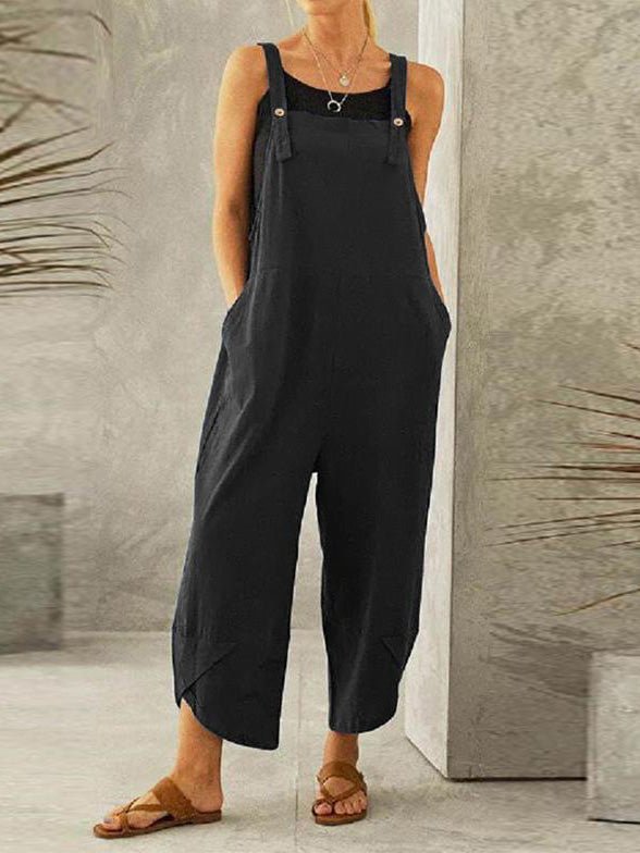 Women's Jumpsuits Casual Solid Pocket Bib Jumpsuit - Jumpsuits - Instastyled | Online Fashion Free Shipping Clothing, Dresses, Tops, Shoes - 20-30 - 25/02/2022 - Bottoms