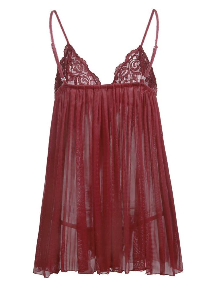 Women's Lace Sheer Red Lingerie - INS | Online Fashion Free Shipping Clothing, Dresses, Tops, Shoes