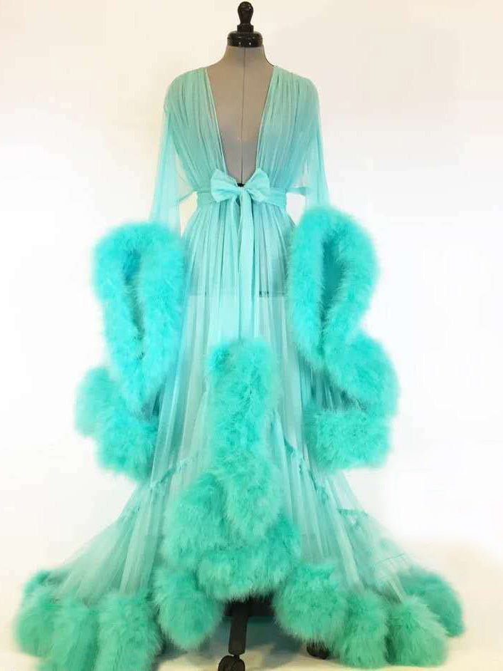 Women's Lingeries Feather Flared Sleeve Trailing Sheer Nightdress - Lingeries - Instastyled | Online Fashion Free Shipping Clothing, Dresses, Tops, Shoes - 18/02/2022 - All Accs & Jewelry - color-black