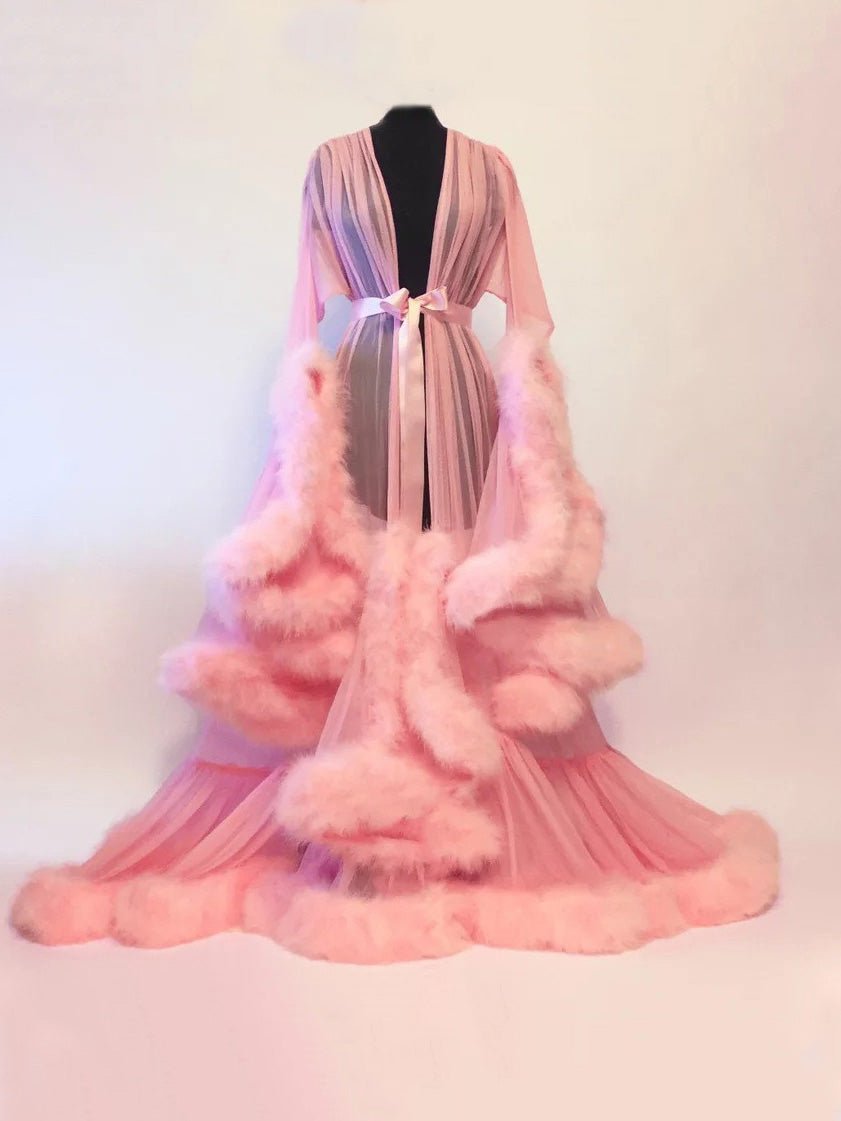 Women's Lingeries Feather Flared Sleeve Trailing Sheer Nightdress - Lingeries - Instastyled | Online Fashion Free Shipping Clothing, Dresses, Tops, Shoes - 18/02/2022 - All Accs & Jewelry - color-black