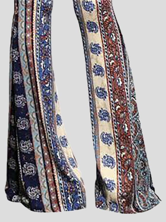 Women's Pants Casual Printed Wide-Leg Flared Pants - Pants - Instastyled | Online Fashion Free Shipping Clothing, Dresses, Tops, Shoes - 10-20 - 25/12/2021 - Bottoms