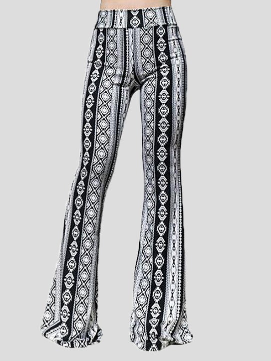 Women's Pants Casual Printed Wide-Leg Flared Pants - Pants - Instastyled | Online Fashion Free Shipping Clothing, Dresses, Tops, Shoes - 10-20 - 25/12/2021 - Bottoms