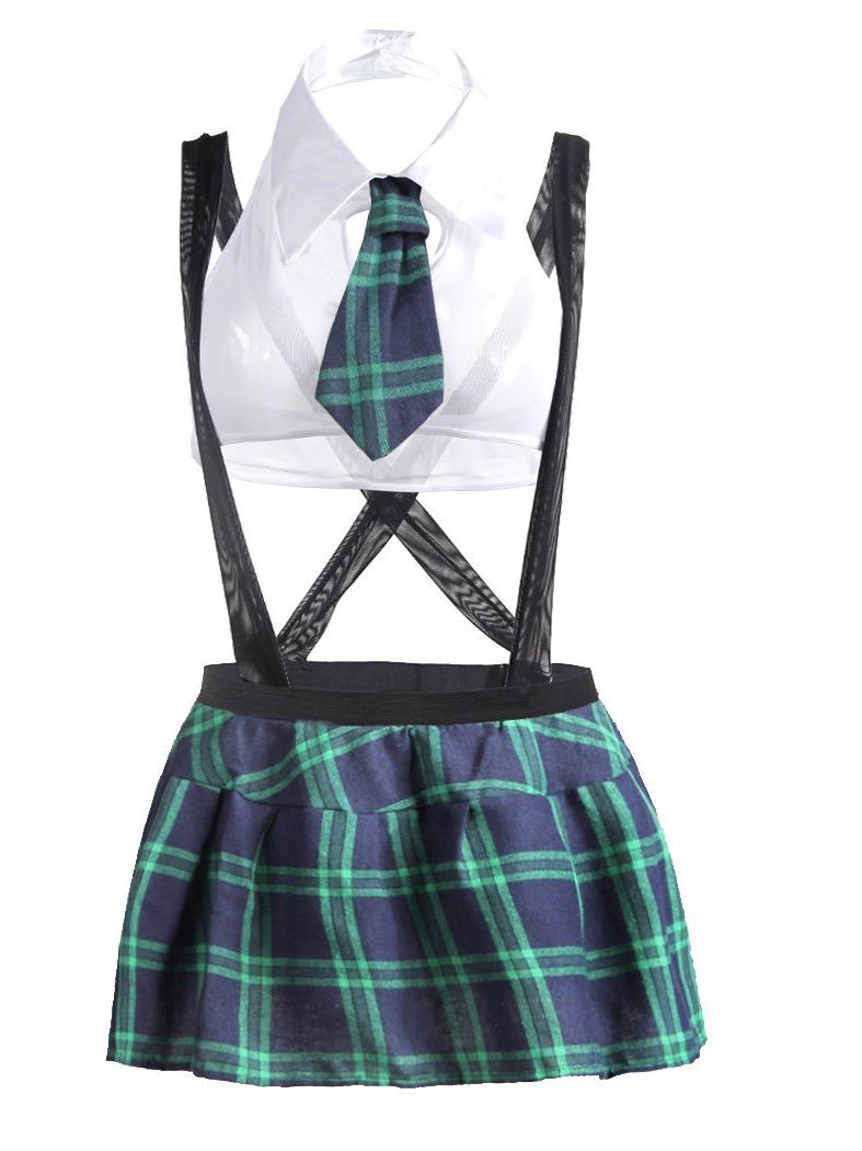 Women's Plaid Short Skirt With Halter - INS | Online Fashion Free Shipping Clothing, Dresses, Tops, Shoes