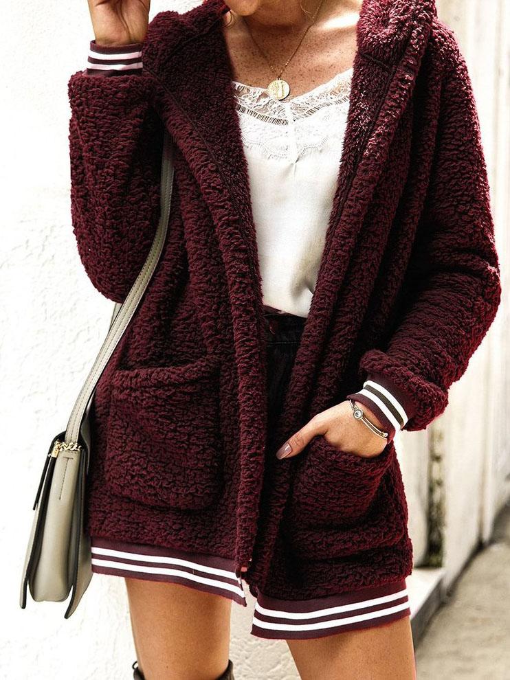 Women's Plus Size Sherpa Bed Jacket - Coats & Jackets - INS | Online Fashion Free Shipping Clothing, Dresses, Tops, Shoes - 04/03/2021 - Black - Blue