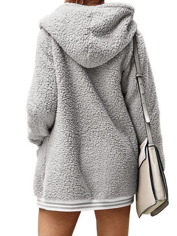 Women's Plus Size Sherpa Bed Jacket - Coats & Jackets - INS | Online Fashion Free Shipping Clothing, Dresses, Tops, Shoes - 04/03/2021 - Black - Blue