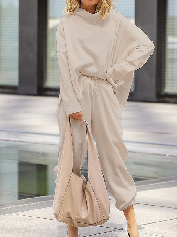 Women's Sets Loose Long Sleeve Top & Casual Pants Two Piece Set - Sets - Instastyled | Online Fashion Free Shipping Clothing, Dresses, Tops, Shoes - 19/01/2022 - 40-50 - Bottoms