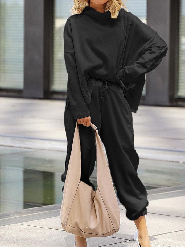 Women's Sets Loose Long Sleeve Top & Casual Pants Two Piece Set - Sets - Instastyled | Online Fashion Free Shipping Clothing, Dresses, Tops, Shoes - 19/01/2022 - 40-50 - Bottoms