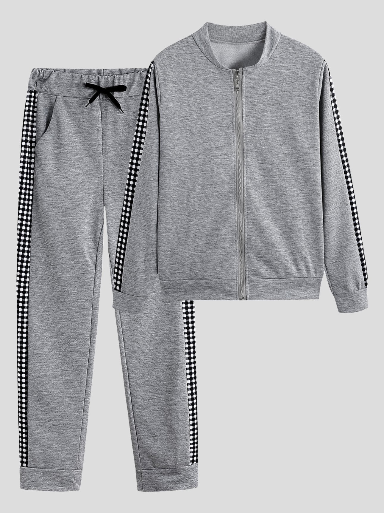 Women's Sets Zip Long Sleeve Jacket & Pants Two Piece Set - Sets - Instastyled | Online Fashion Free Shipping Clothing, Dresses, Tops, Shoes - 15/12/2021 - 40-50 - Bottoms