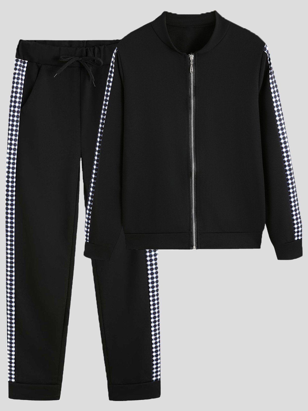 Women's Sets Zip Long Sleeve Jacket & Pants Two Piece Set - Sets - Instastyled | Online Fashion Free Shipping Clothing, Dresses, Tops, Shoes - 15/12/2021 - 40-50 - Bottoms