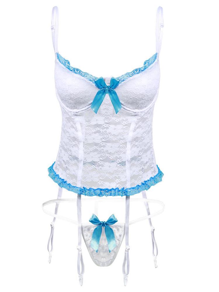 Women's Sexy Lace Transparent Bowknot Lingerie - INS | Online Fashion Free Shipping Clothing, Dresses, Tops, Shoes