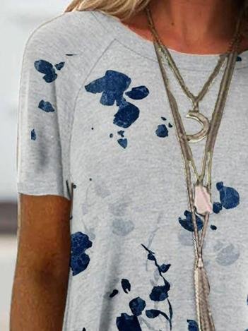 Women's Short Sleeve Printing T-shirt - T-shirts - INS | Online Fashion Free Shipping Clothing, Dresses, Tops, Shoes - 10-20 - 21/06/2021 - color-green