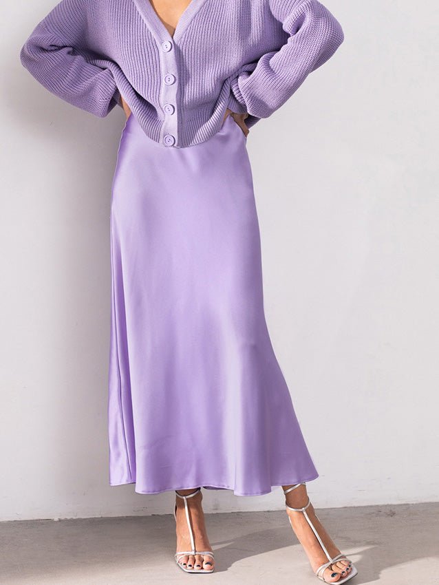 Women's Skirts Silky Ice Silk Fishtail Long Skirt - Skirts - Instastyled | Online Fashion Free Shipping Clothing, Dresses, Tops, Shoes - 14/02/2022 - 30-40 - Bottoms