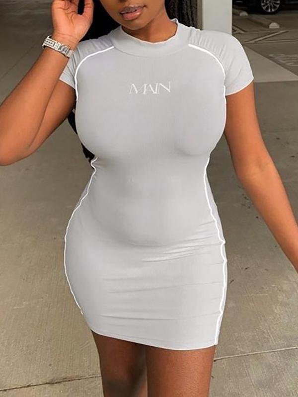 Women's Solid Color Short Sleeve Tank Top Slim Fit Sports Knit Dress - Dresses - INS | Online Fashion Free Shipping Clothing, Dresses, Tops, Shoes - 18/03/2021 - Black - Blue