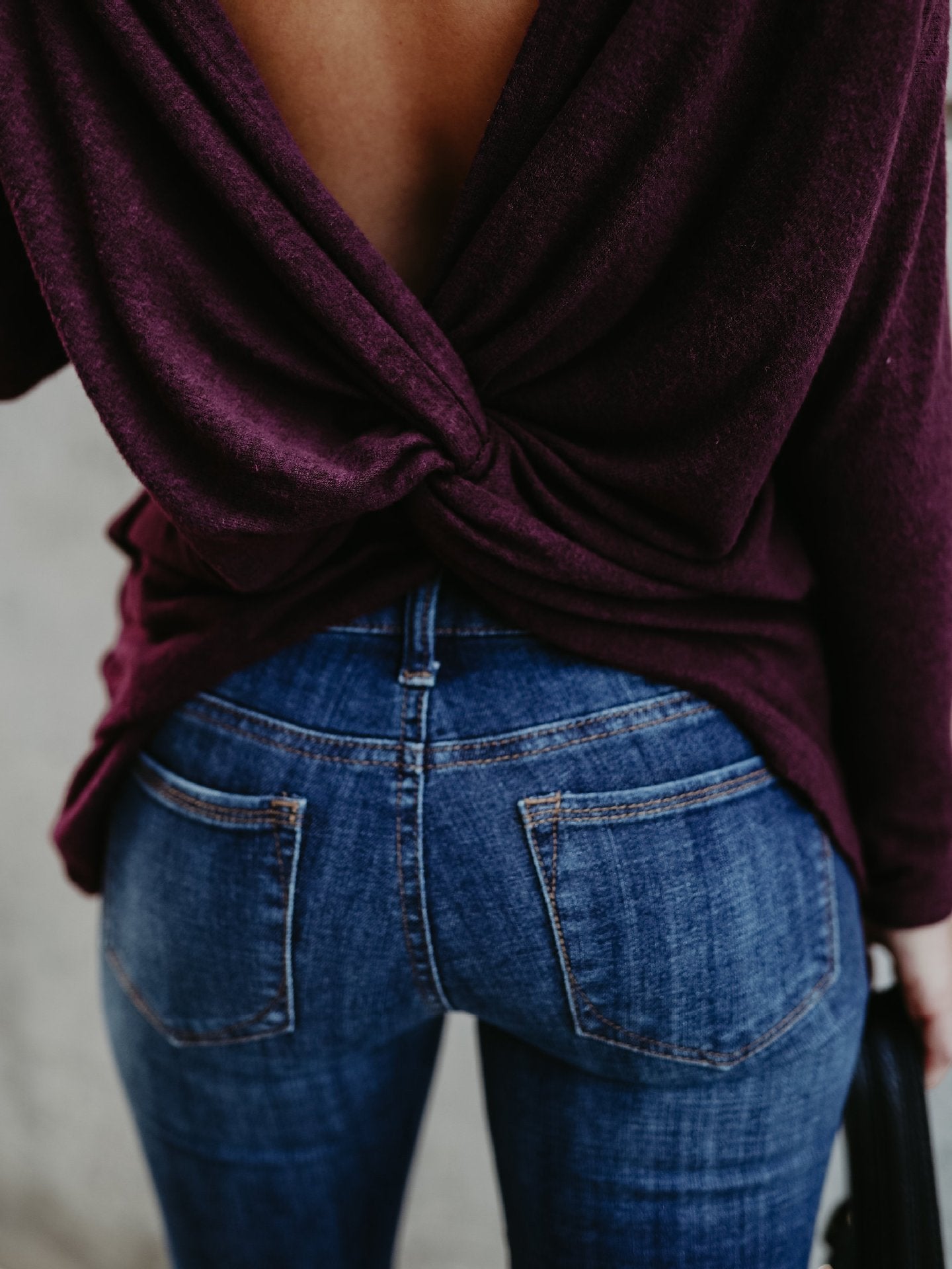 Women's T-Shirts Bare Back Crew Neck Long Sleeve T-Shirt - T-Shirts - INS | Online Fashion Free Shipping Clothing, Dresses, Tops, Shoes - 18/11/2021 - 20-30 - color-black